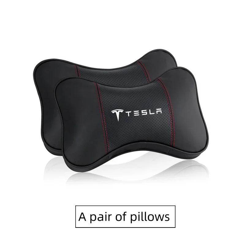 Tesla Neck Pillow and Seat Belt Pad