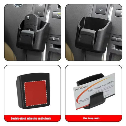 Car Key Holder Clip Car Interior Storage Box Dashboard Organizer Adhesive Mount Upgrade Style For Card Key Rack Universal Fit - Upgrade Style