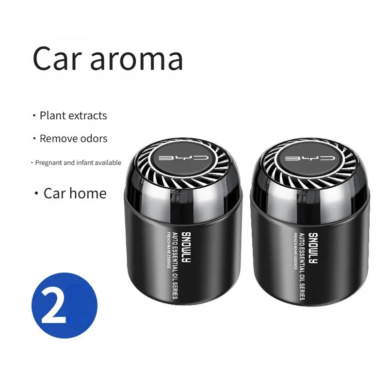 BYD Car Cup Holder Solid Balm Air Freshener - BYD-2 bottle
