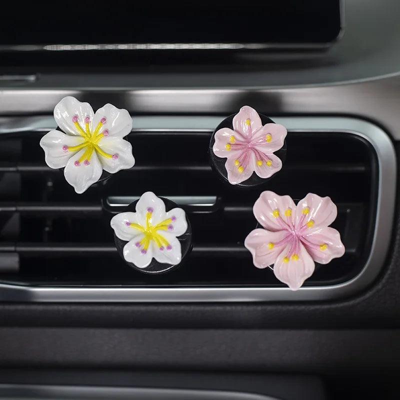 2PCS Flower Car Air Vent Perfume Clips - AC Outlet Decorative