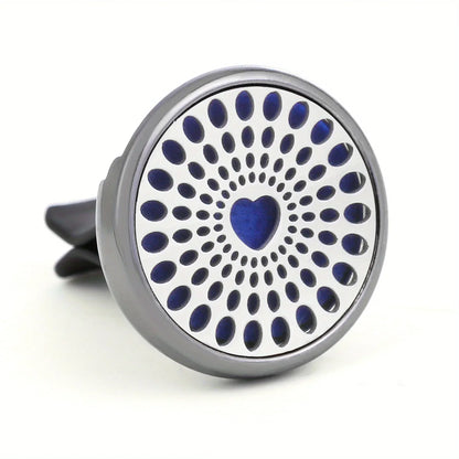 Refillable Car Air Freshener Vent Clip with 10 Pads - A