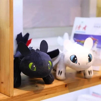 Toothless & Light Fury Cartoon Dragon Car Roof Decor - Black 1
