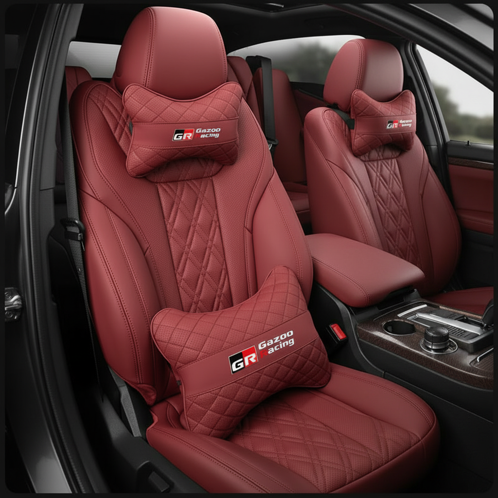 Toyota GR Car Seat Neck Pillow & Lumbar Support