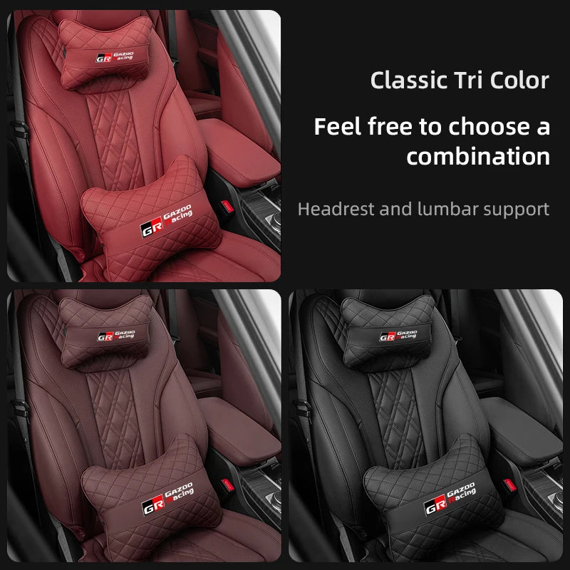Toyota GR Car Seat Neck Pillow & Lumbar Support