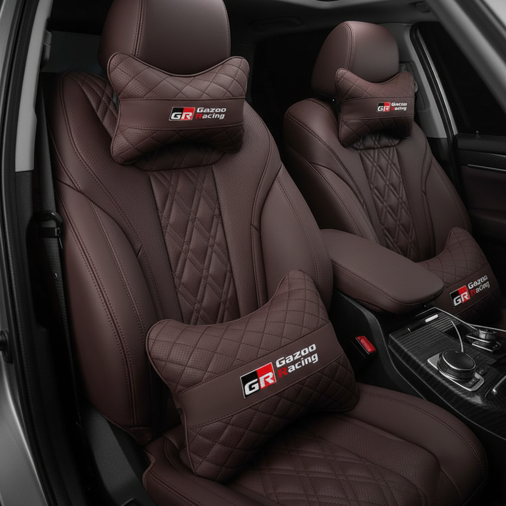 Toyota GR Car Seat Neck Pillow & Lumbar Support