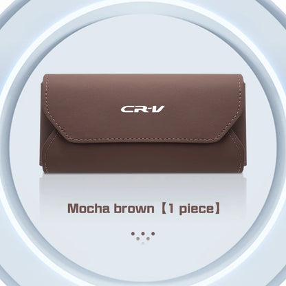 Honda Accord Civic CRV Magnetic Leather Glasses Case Holder