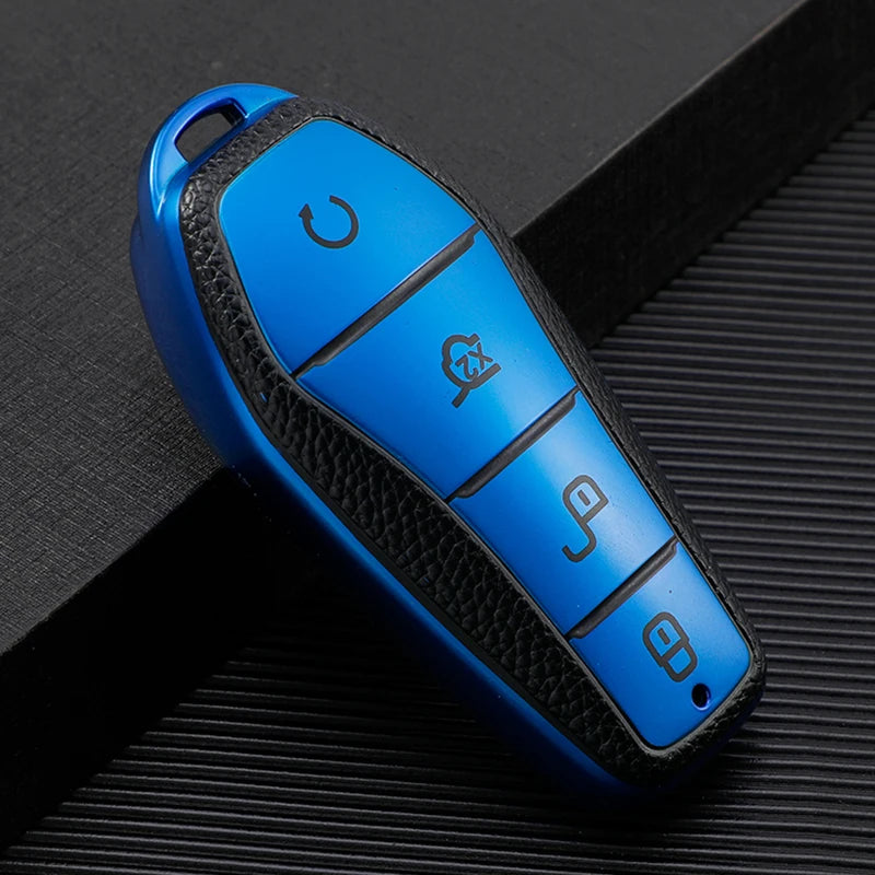 BYD Atto 3 Han EV Dolphin TPU Key Case Cover - 4 Button Protection