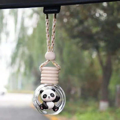 Refillable Glass Car Air Freshener Pendant Essential Oil Diffuser