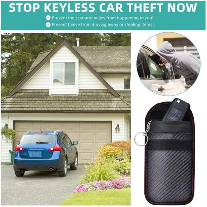 Faraday Key Fob Pouch — RFID Signal Blocking Car Key Bag