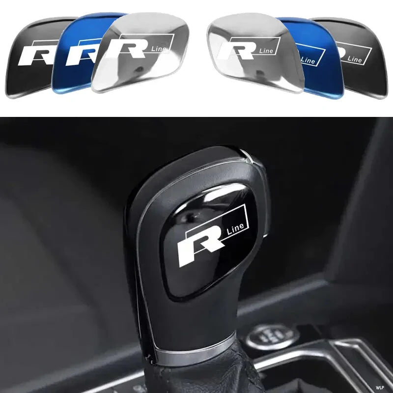 VW R-Line Gear Shift Knob Emblem Stickers