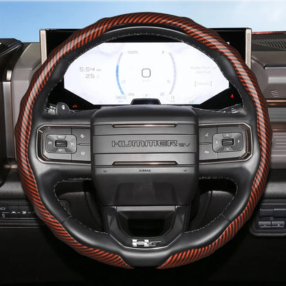 GMC Sport Snap-On Steering Wheel Cover - Round Shape / Brown