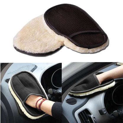 Microfiber Wool Car Wash Glove - 