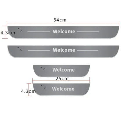 LED Door Sill Light Logo Projector Lamp with USB Power
