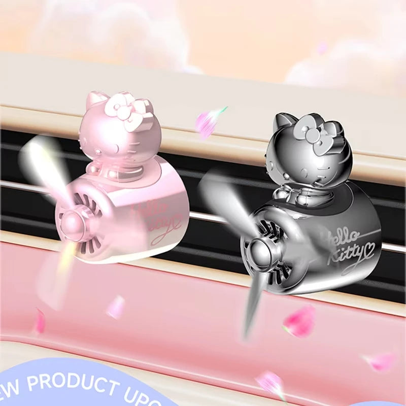 Hello Kitty Rotating Propeller Car Air Freshener Vent Diffuser