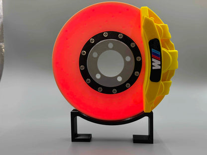 Car Brake Disc LED Light – Rotating Car Wheel Hub Ambient Lamp - BMWM / Yellow Caliper