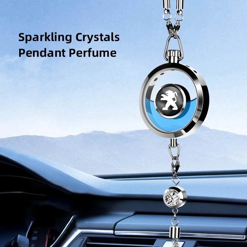 Peugeot Metal Lace Car Air Freshener Hanging Pendant