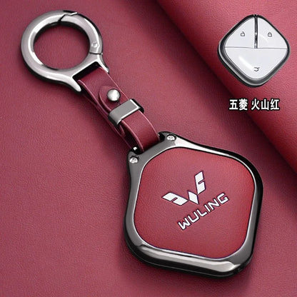 Wuling Zinc Alloy Key Case - Style 2-Red-1PC / for Wuling