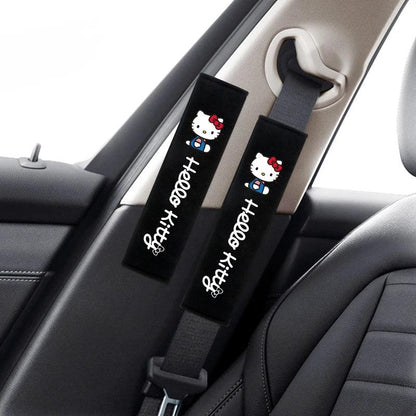Hello Kitty Soft Car Seat Belt Covers 2Pcs Universal Shoulder Pads