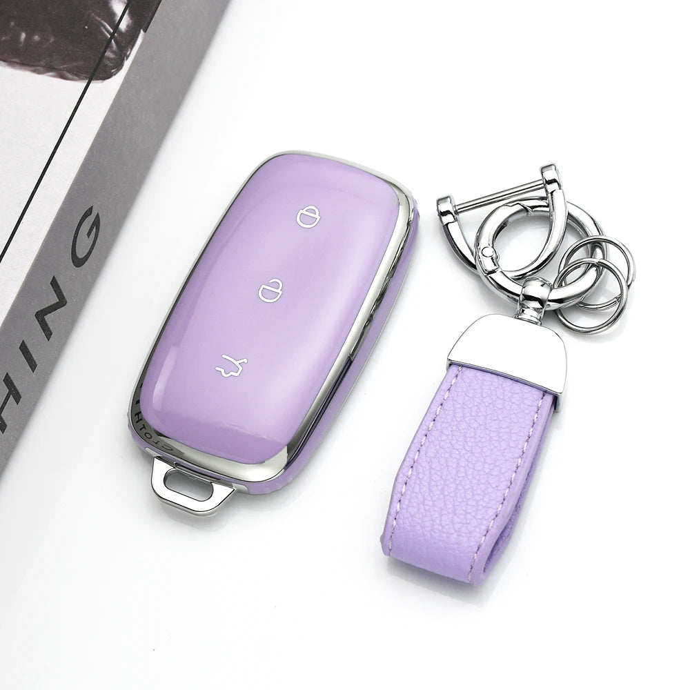 TPU Car Key Case Shell Fob Cover For Geely Galaxy EX5 E5 Proton