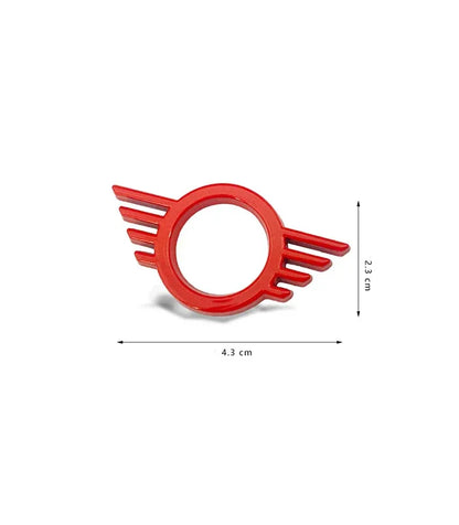 For MINI ONE Cooper S JCW R55 R56 R61 F54 F55 F56 F57 F60 Countryman Car Door Button Decoration Sticker Modification Accessories - red
