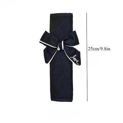 Bowknot Car Seat Belt Cover 2pcs - Shoulder Strap Cushion Pads