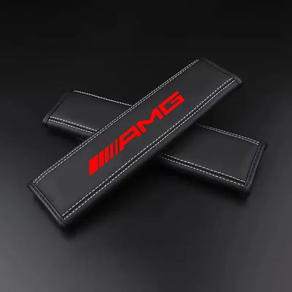 Mercedes-AMG Leather Seat Belt Pads - D