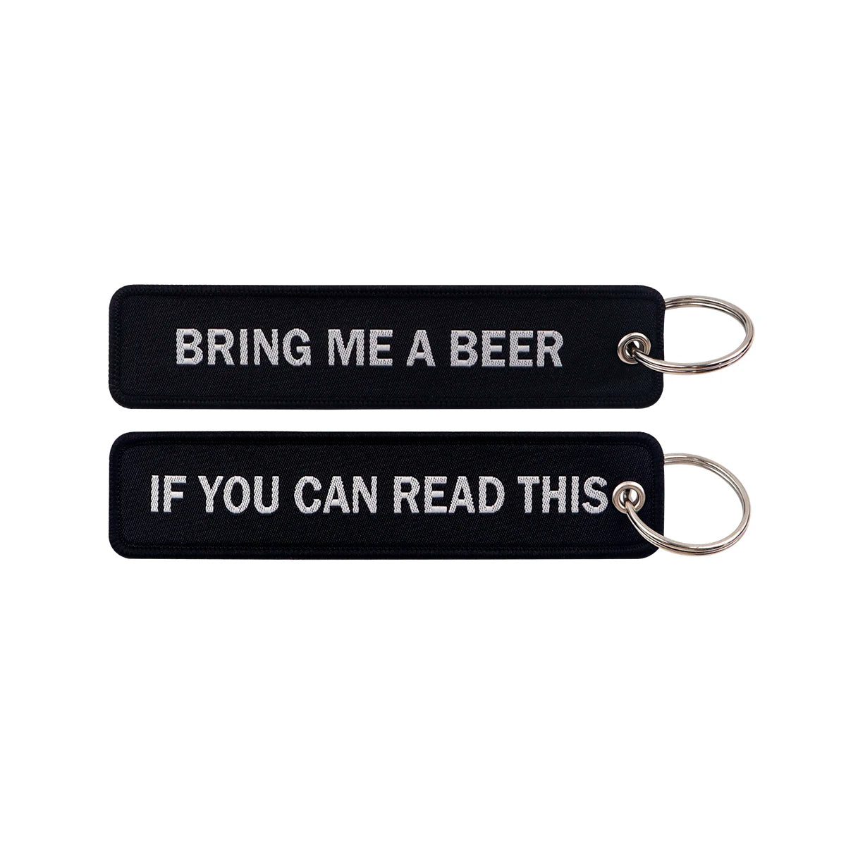 Embroidered Keys Tag Keychain - Personalized Key Identifier Fob