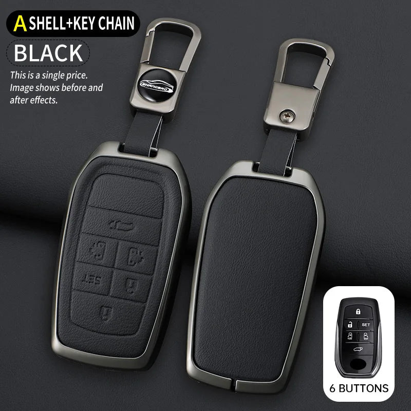 Zinc Alloy Car Key Cover Case for Toyota Alphard Previa Voxy