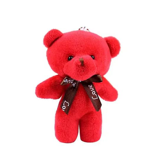 Mini Teddy Bear Plush Keychain – Soft Stuffed Doll Pendant