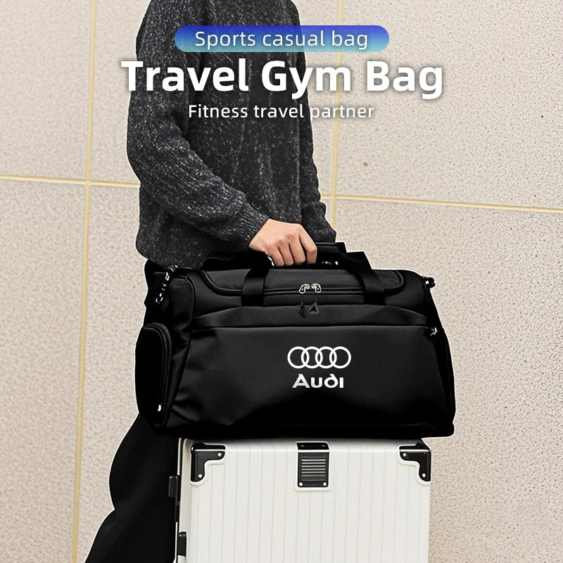 Audi Logo Car Travel Organiser Storage Bag with Tool Compartments