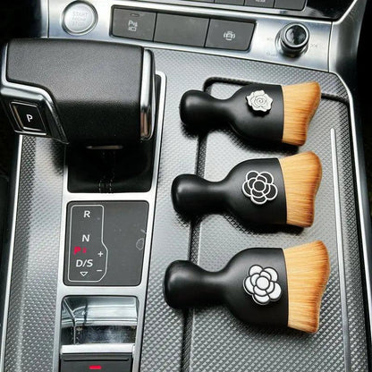 Camellia Flower Car Interior Detailing Brush - AC Vent Crevice Dust