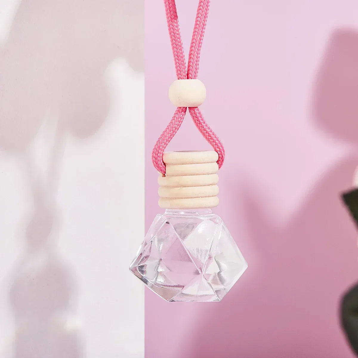 Pink Hanging Car Air Freshener Perfume Pendant - Oilimpia