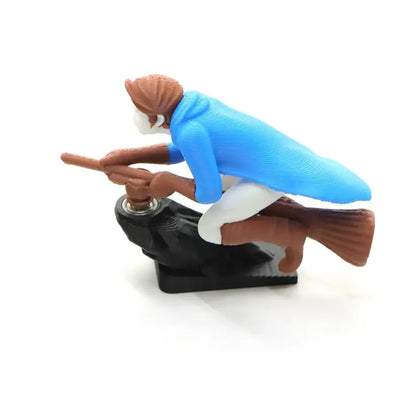 Witch Wizard Car Dashboard Ornament – Broomstick Drift Decor