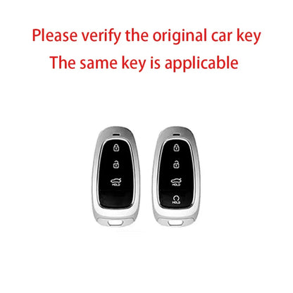 Zinc Alloy Leather Key Cover for Hyundai Santa Fe Tucson Solaris