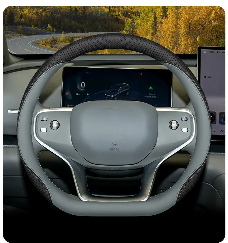 Geely EX2 Nappa Leather Steering Wheel Cover – 34 cm