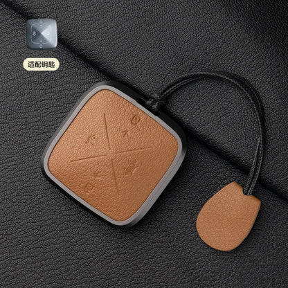 Zinc Alloy Leather Key Cover for Geely ZEEKR 001 7X 009 X Car Fob