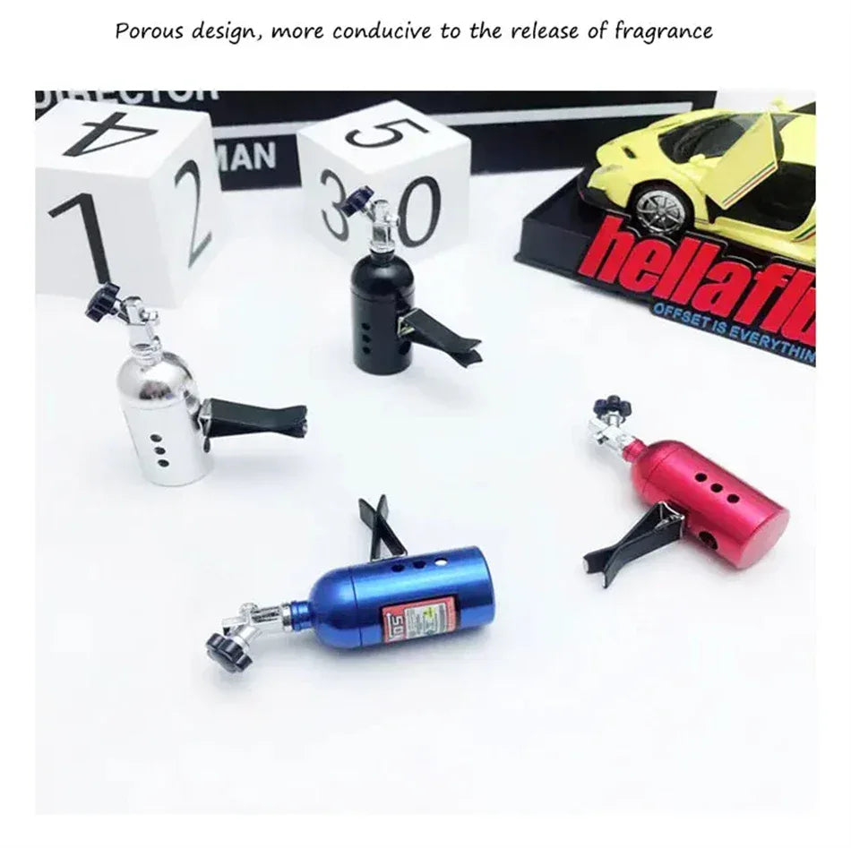 Turbo Car Air Freshener Aluminum Vent Clip Diffuser - A