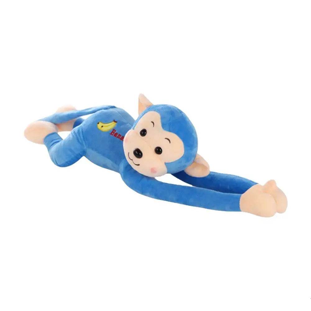 Long Arm Gibbon Monkey Plush Car Pendant – Hanging Stuffed Animal Accessory with Quick Release - A