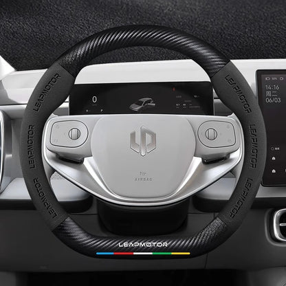 Leapmotor B10  Suede & Carbon Fiber Steering Wheel Cover