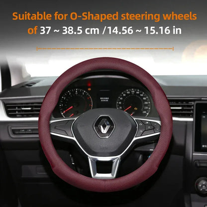 Renault Ultra-Thin Breathable Leather Steering Wheel Cover