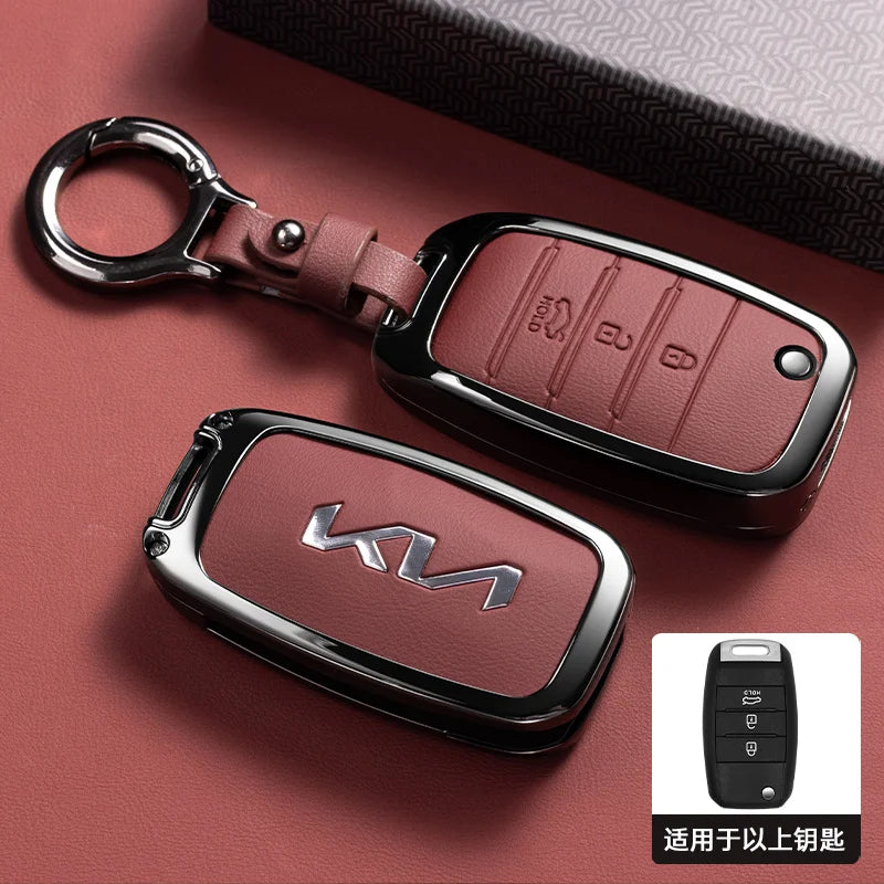 Kia Rio Optima Sportage Soul 3 Button Flip Remote Key Case Cover