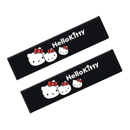 Hello Kitty Bilbelte Skulderpute - Myk tegneserie Bil Sikkerhetstrekk