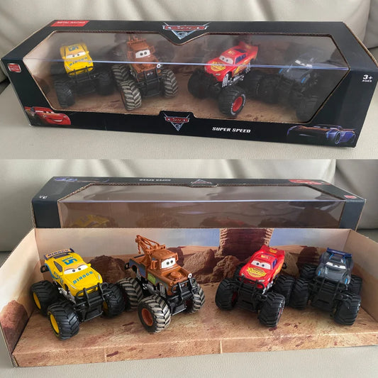 Disney Pixar Cars Off-Road Set – 4pcs Pullback Alloy Models - 6705 plastic
