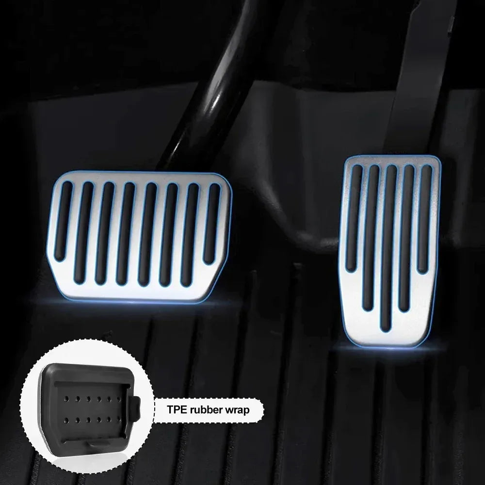 Aluminum Foot Pedal Covers for Tesla Model Y, 3 & Highland