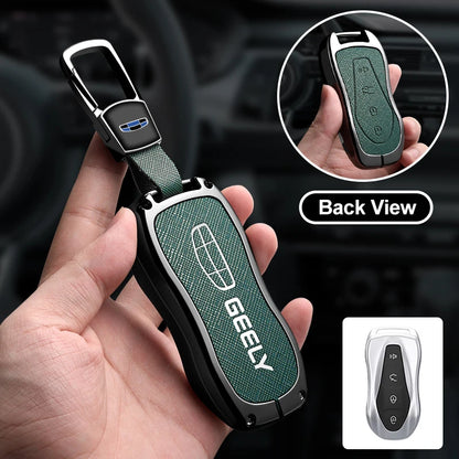 Metal Car Key Fob Cover For Geely Tugella Azkarra Xingyue Boyue