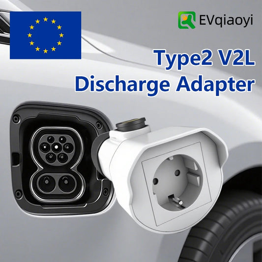 Type2 V2L Discharger Adapter 16A 3.5KW EU Socket for BYD MG Renault