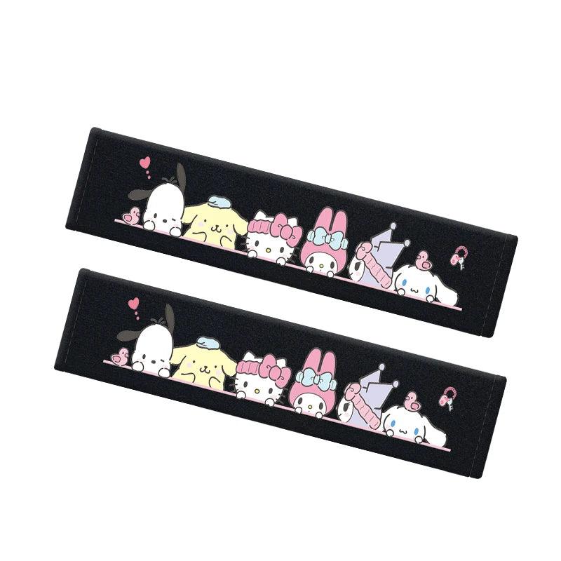 Padded Seat Belt Covers Sanrio Themed Car Shoulder Protectors