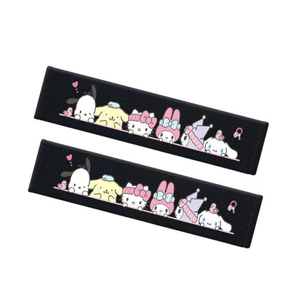 Padded Seat Belt Covers Sanrio Themed Car Shoulder Protectors