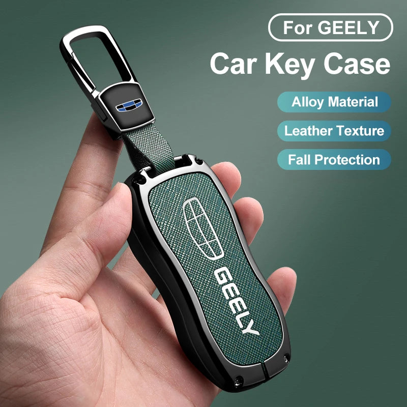 Metal Car Key Fob Cover For Geely Tugella Azkarra Xingyue Boyue