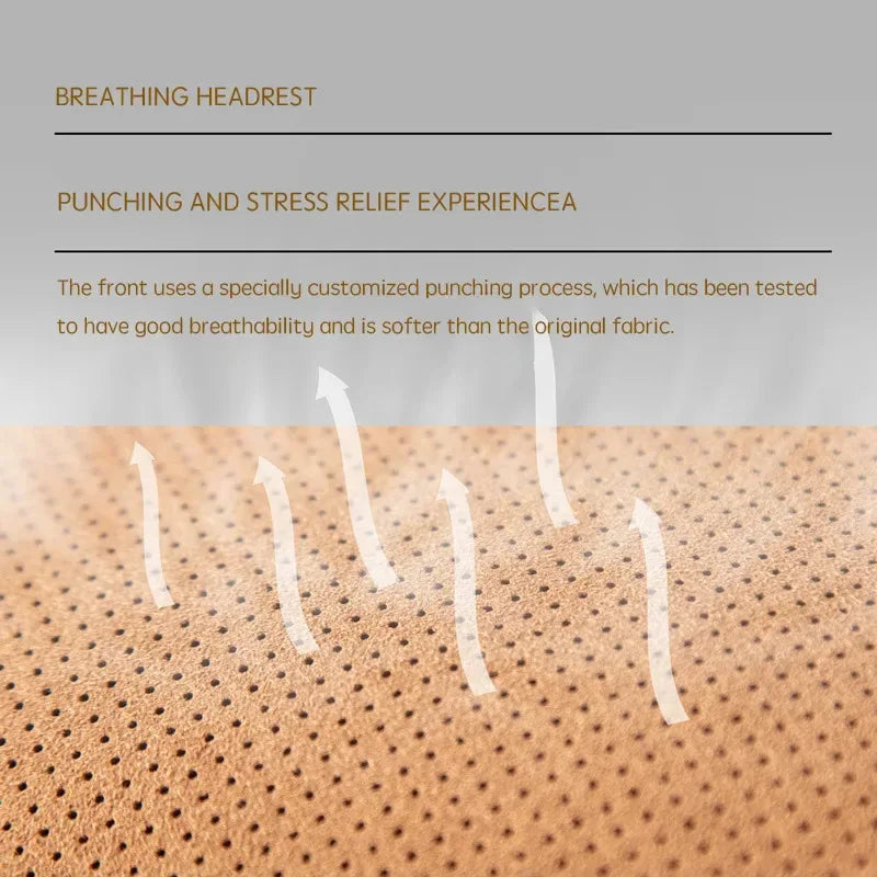 Zeekr Car Headrest & Lumbar Support Pillow - headrest black